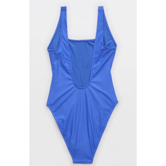 Aerie Astrology Sagittarius Babewatch‎ Cheekiest Blue One Piece Swimsuit Small - Picture 2 of 7